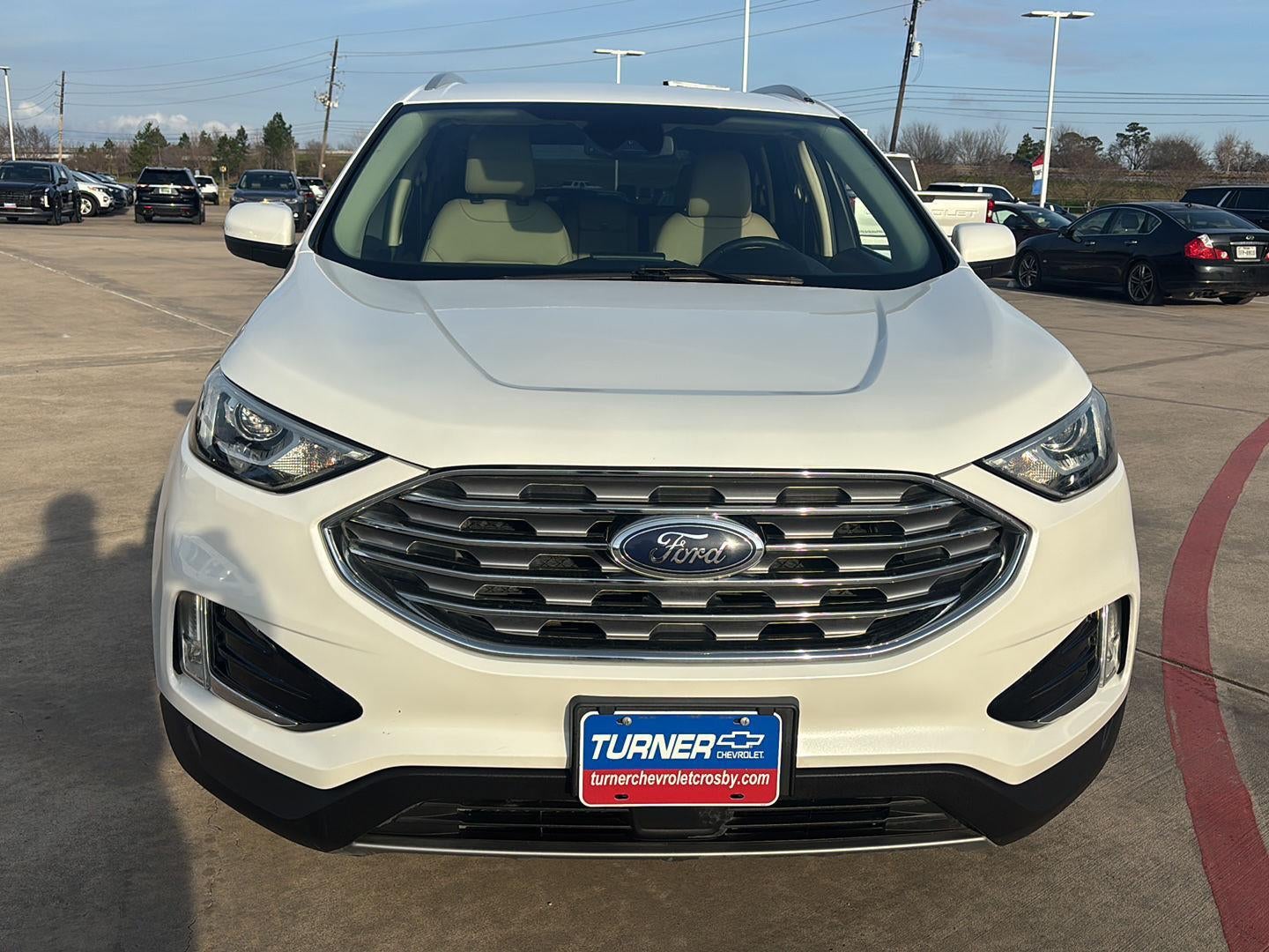 Used 2021 Ford Edge SEL with VIN 2FMPK3J98MBA10024 for sale in Crosby, TX